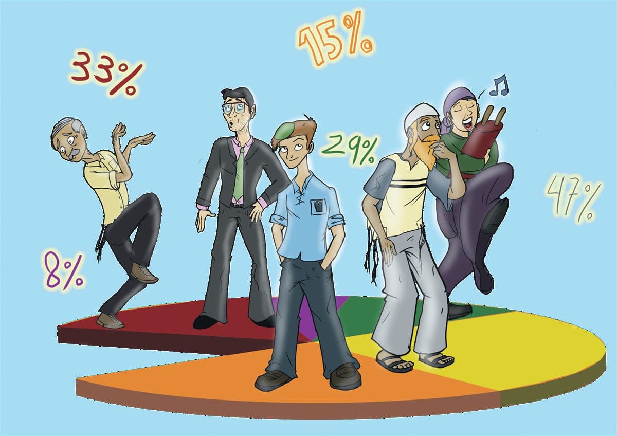 קריקטורה תקשורתית בעלת מסר חברתי